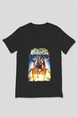 Bill and Ted's Excellent Adventure Siyah Unisex V Yaka Tişört