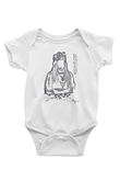 Billie Eilish Baskılı Beyaz Unisex Bebek Body - Zıbın