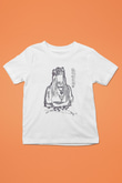 Billie Eilish Baskılı Beyaz Unisex Beyaz Çocuk Tişört - Tshirt