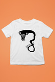 Billie Eilish Baskılı Beyaz Unisex Beyaz Çocuk Tişört - Tshirt