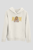 Billie Eilish Baskılı Beyaz Unisex Kapüşonlu Sweatshirt