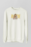 Billie Eilish Baskılı Beyaz Unisex Sweatshirt