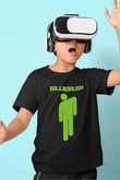 Billie Eilish Baskılı Unisex Siyah Çocuk Tişört - Tshirt