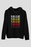 Billie Eilish Baskılı Unisex Siyah Hoodie
