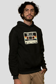 Billie Eilish Baskılı Unisex Siyah Hoodie
