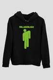 Billie Eilish Baskılı Unisex Siyah Hoodie