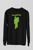 Billie Eilish Baskılı Unisex Siyah Sweatshirt