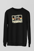 Billie Eilish Baskılı Unisex Siyah Sweatshirt