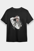 Billie Eilish Baskılı Unisex Siyah Tişört - Tshirt