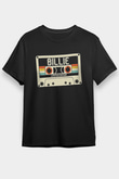 Billie Eilish Baskılı Unisex Siyah Tişört - Tshirt