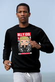 Billy Idol Baskılı Unisex Siyah Sweatshirt