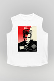 Billy Idol Beyaz Unisex Kolsuz Tişört
