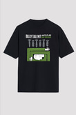 Billy Talent Baskılı Unisex Siyah Oversize Tişört