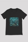 Billy Talent Baskılı Unisex Siyah V Yaka Tişört