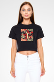 Billy Talent Beyaz  Crop Top Tişört