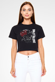 Billy Talent Siyah Crop Top Tişört