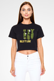 Billy Talent Siyah Crop Top Tişört