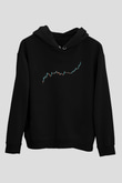 Binance Baskılı Unisex Siyah Hoodie
