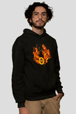 Binance Baskılı Unisex Siyah Hoodie