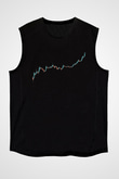 Binance Baskılı Unisex Siyah Kolsuz Tişört - Tshirt