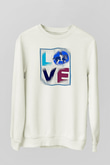 Binicilik Baskılı Unisex Ekru Sweatshirt