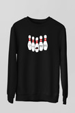 Binicilik - Riding Baskılı Unisex Siyah Sweatshirt