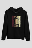 Binicilik - Riding Baskılı Unisex Siyah Hoodie