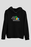 Binicilik - Riding Baskılı Unisex Siyah Hoodie