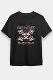 Biohazard Baskılı Unisex Siyah Tişört