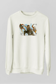 Bionic Commando Beyaz Unisex Sweatshirt