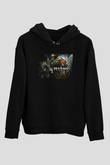 Bionic Commando Siyah Unisex Hoodie
