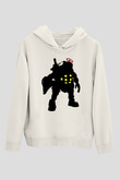 Bioshock James Baskılı Beyaz Unisex Kapüşonlu Sweatshirt