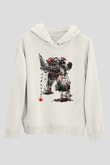 Bioshock James Baskılı Beyaz Unisex Kapüşonlu Sweatshirt