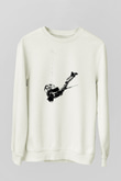 Bioshock James Baskılı Beyaz Unisex Sweatshirt