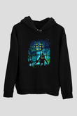 Bioshock James Baskılı Unisex Siyah Kapüşonlu Sweatshirt