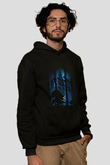 Bioshock James Baskılı Unisex Siyah Kapüşonlu Sweatshirt
