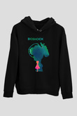 Bioshock James Baskılı Unisex Siyah Kapüşonlu Sweatshirt