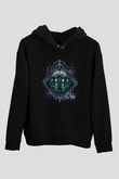 Bioshock James Baskılı Unisex Siyah Kapüşonlu Sweatshirt
