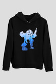 Bioshock James Baskılı Unisex Siyah Kapüşonlu Sweatshirt