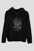 Bioshock James Baskılı Unisex Siyah Kapüşonlu Sweatshirt