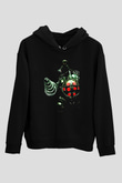 Bioshock James Baskılı Unisex Siyah Kapüşonlu Sweatshirt