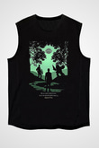 Bioshock James Baskılı Unisex Siyah Kolsuz Tişört - Tshirt