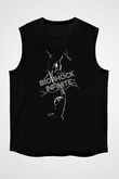 Bioshock James Baskılı Unisex Siyah Kolsuz Tişört - Tshirt