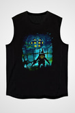 Bioshock James Baskılı Unisex Siyah Kolsuz Tişört - Tshirt