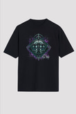 Bioshock James Baskılı Unisex Siyah Oversize Tişört - Tshirt