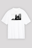 Bioshock James Baskılı Unisex Siyah Oversize Tişört - Tshirt