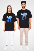 Bioshock James Baskılı Unisex Siyah Oversize Tişört - Tshirt