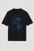 Bioshock James Baskılı Unisex Siyah Oversize Tişört - Tshirt