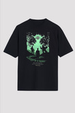 Bioshock James Baskılı Unisex Siyah Oversize Tişört - Tshirt