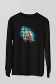 Bioshock James Baskılı Unisex Siyah Sweatshirt